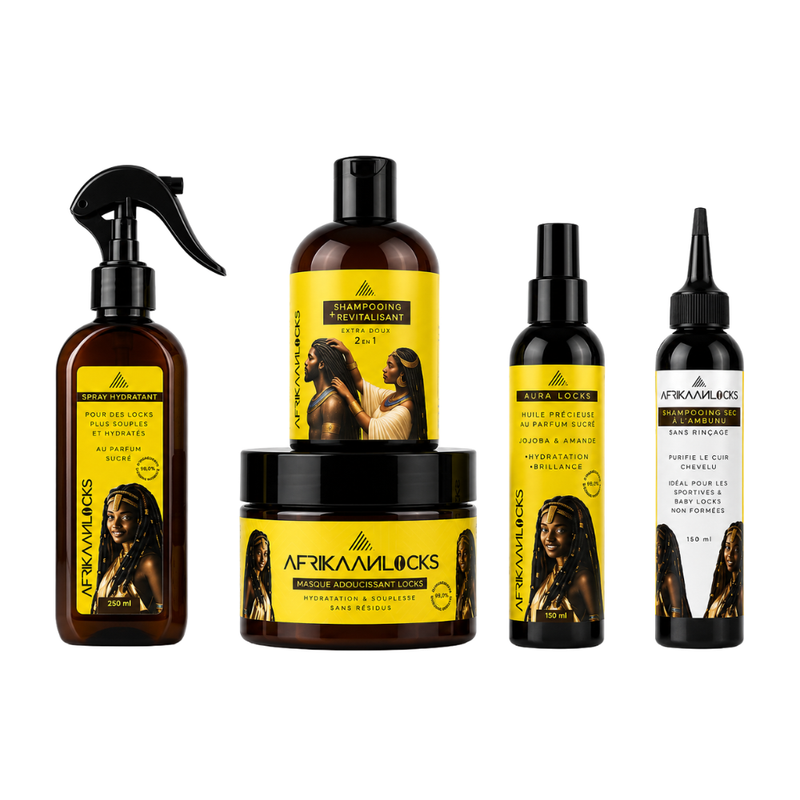 Routine Complète Femme pour Locks & Microlocks – 5 Soins Hydratants et Nourrissants | Afrikaanlocks